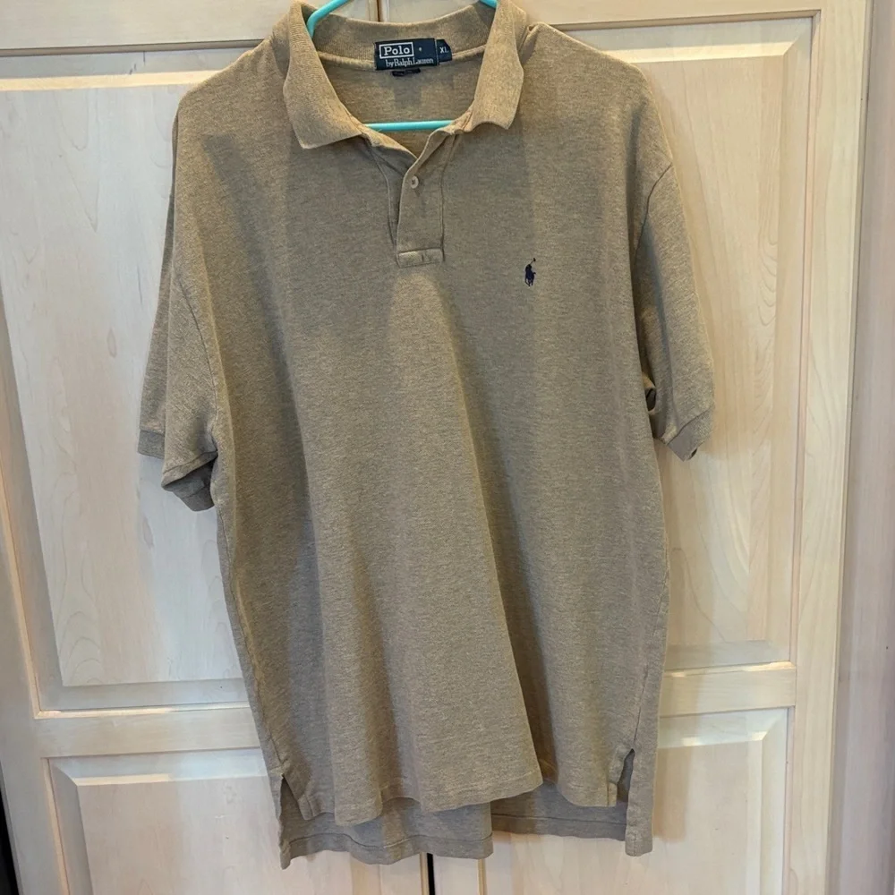 Polo by Ralph Lauren Men's Tan Polo Shirt Size XL 100% Cotton